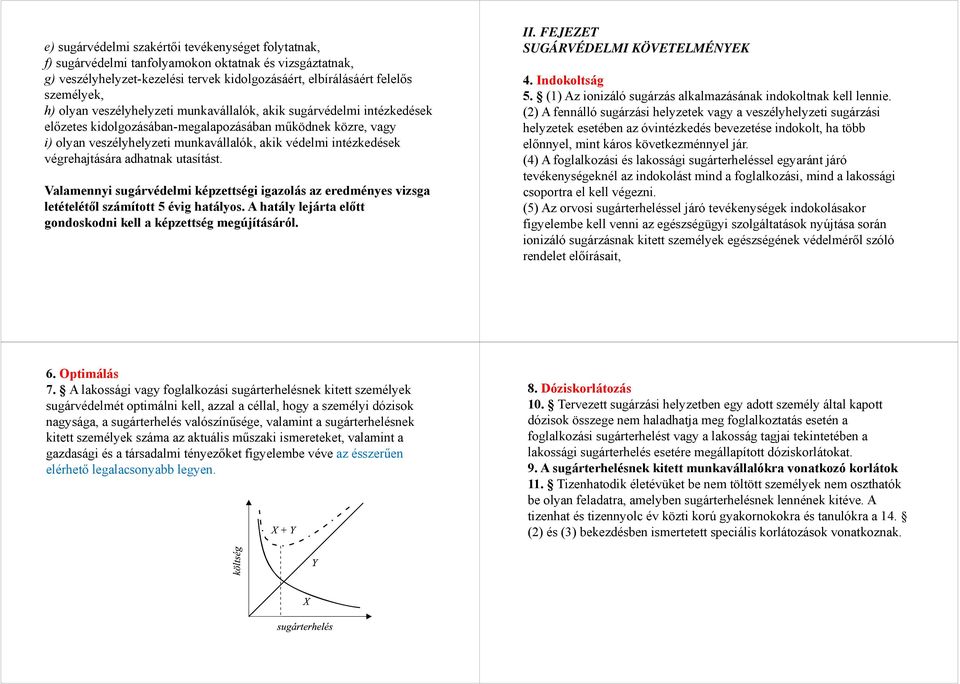 végrehajtására adhatnak utasítást. Valamennyi sugárvédelmi képzettségi igazolás az eredményes vizsga letételétől számított 5 évig hatályos.