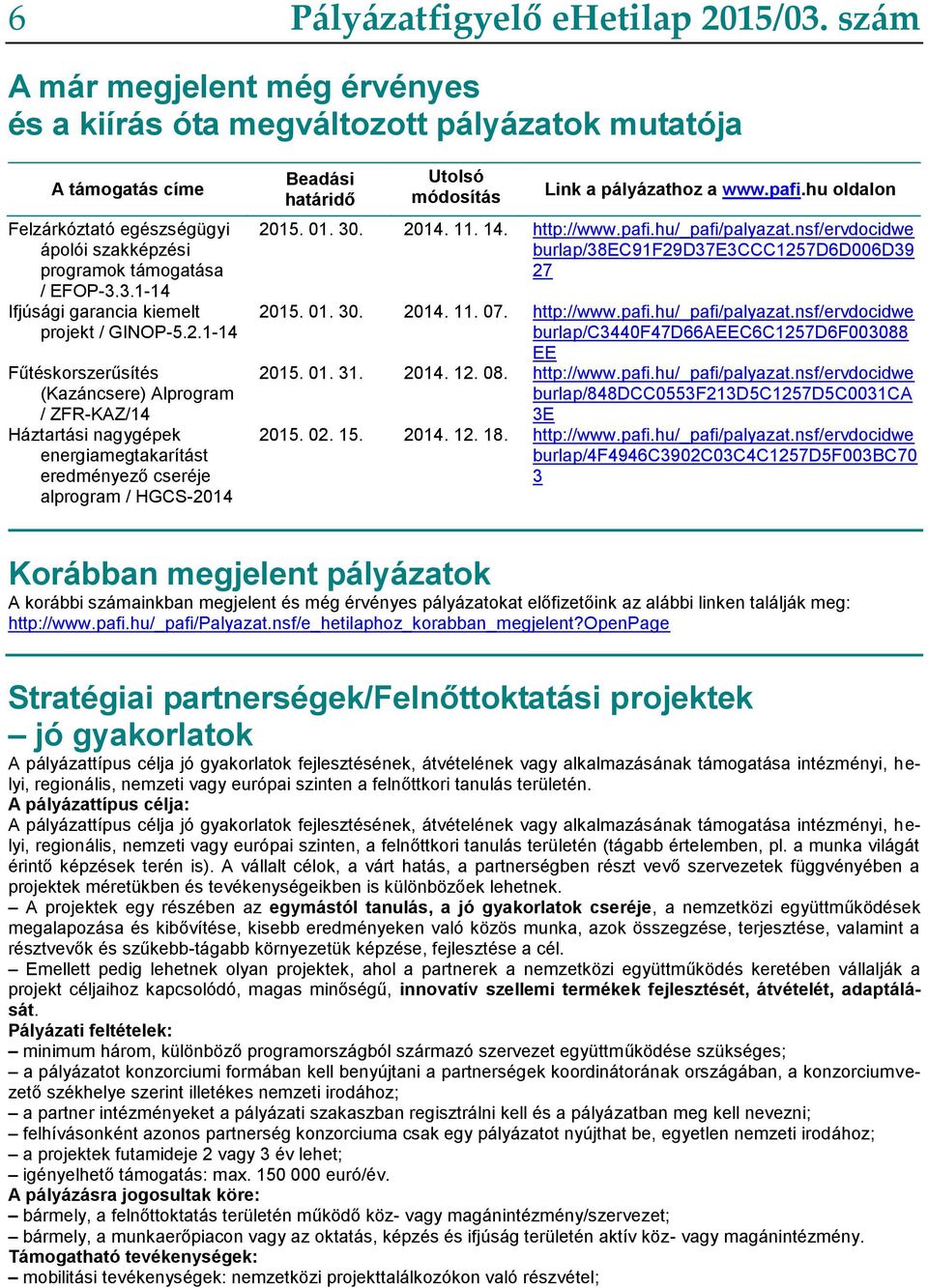 3.1-14 Ifjúsági garancia kiemelt projekt / GINOP-5.2.