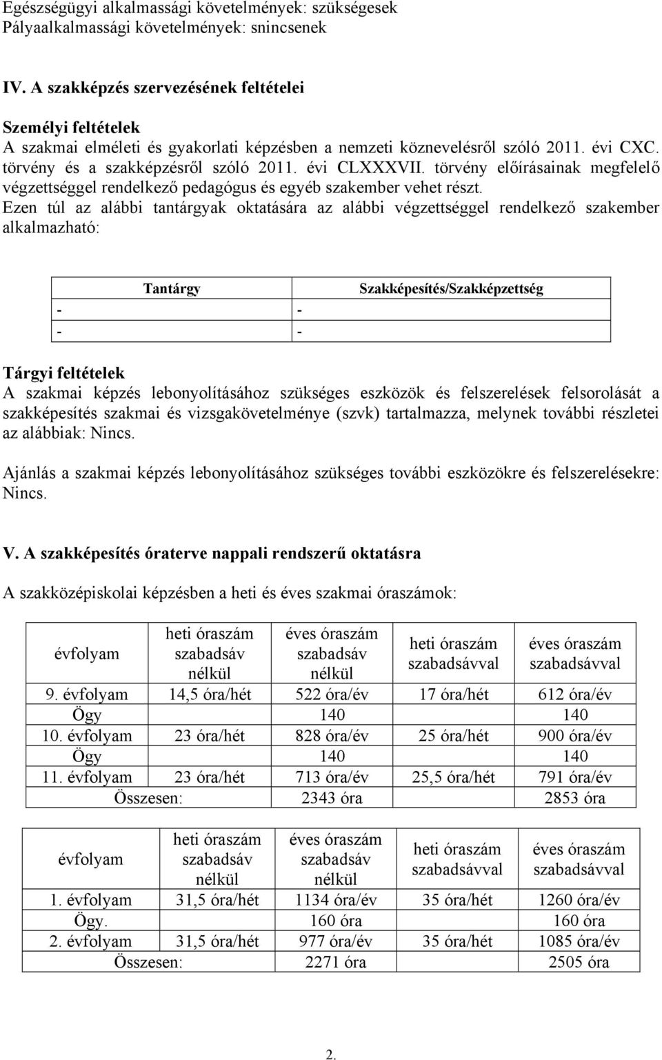 törvény előírásainak megfelelő végzettséggel rendelkező pedagógus és egyéb szakember vehet részt.