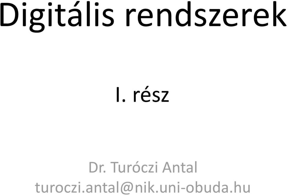 rész Dr.