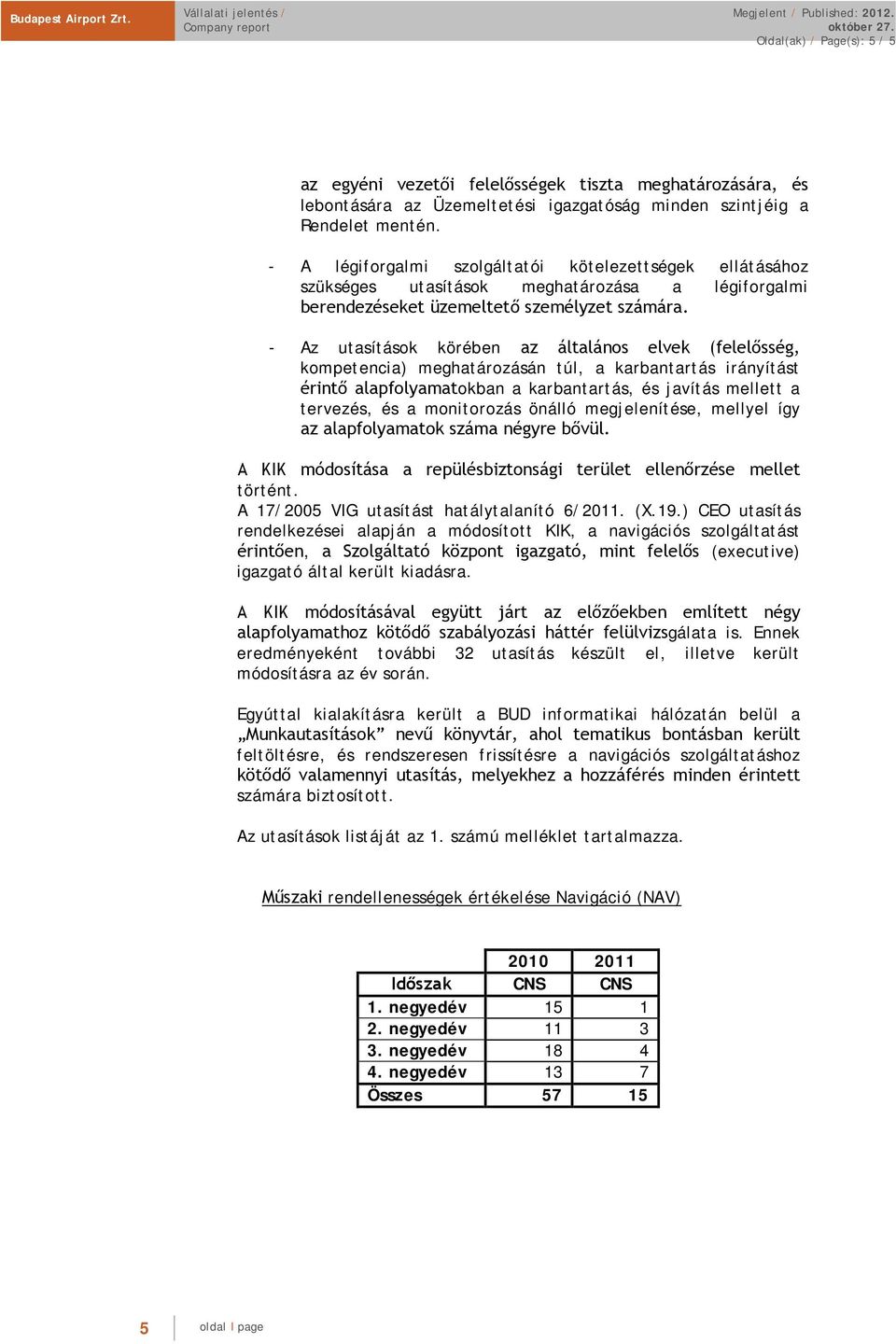 - Az utasítások körében az általános elvek (felelősség, kompetencia) meghatározásán túl, a karbantartás irányítást érintő alapfolyamatokban a karbantartás, és javítás mellett a tervezés, és a