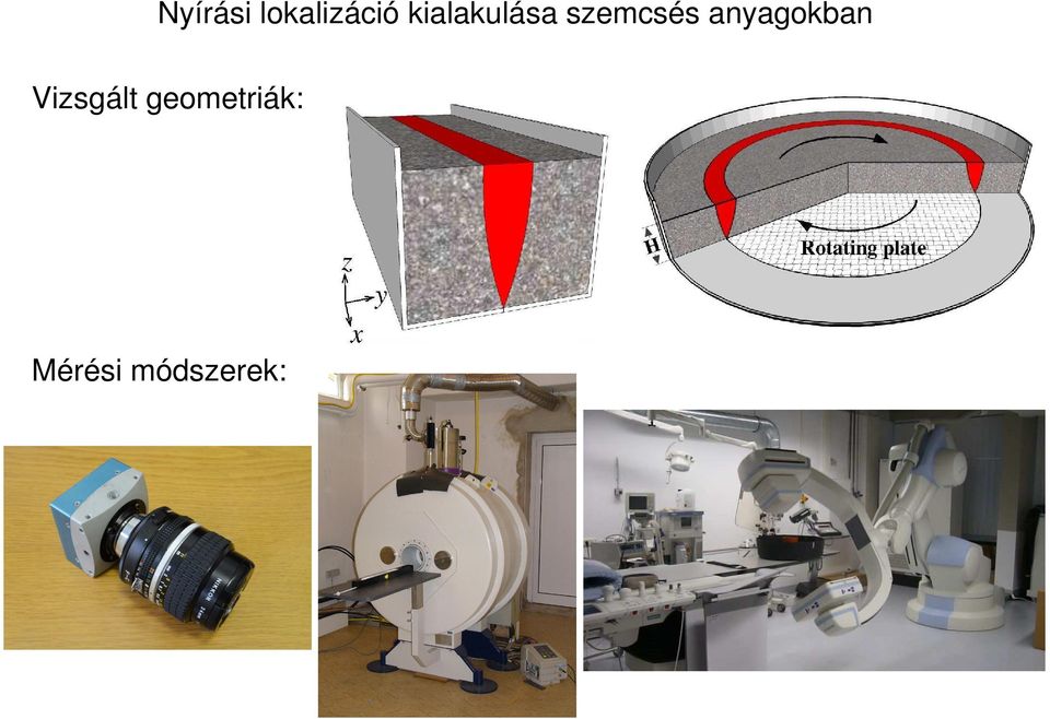 anyagokban Vizsgált