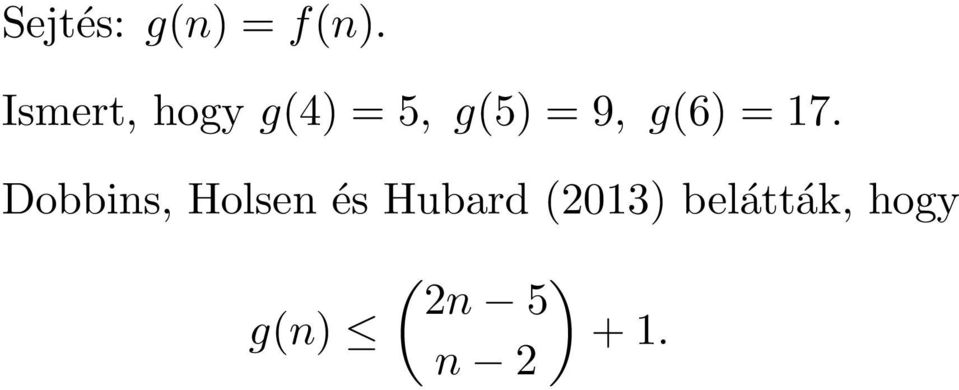 g(6) = 17.