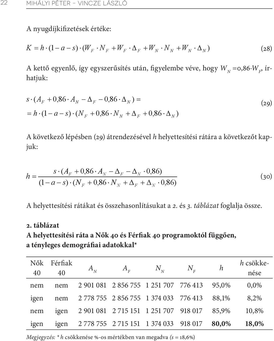 összehasonlításukat a 2.