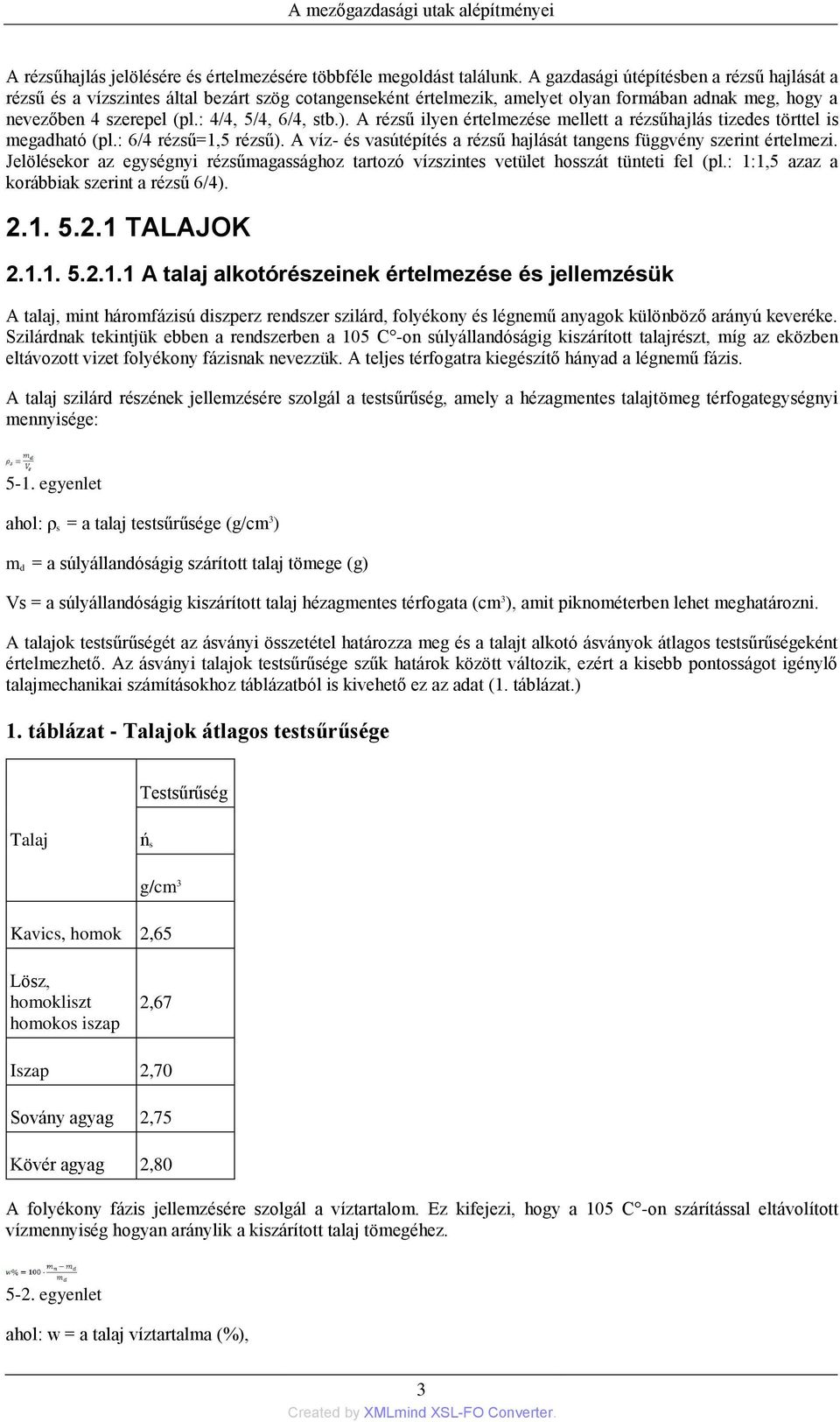 A rézsű ilyen értelmezése mellett a rézsűhajlás tizedes törttel is megadható (pl.: 6/4 rézsű=1,5 rézsű). A víz- és vasútépítés a rézsű hajlását tangens függvény szerint értelmezi.