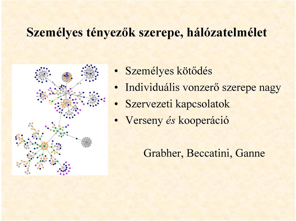 Individuális vonzerő szerepe nagy