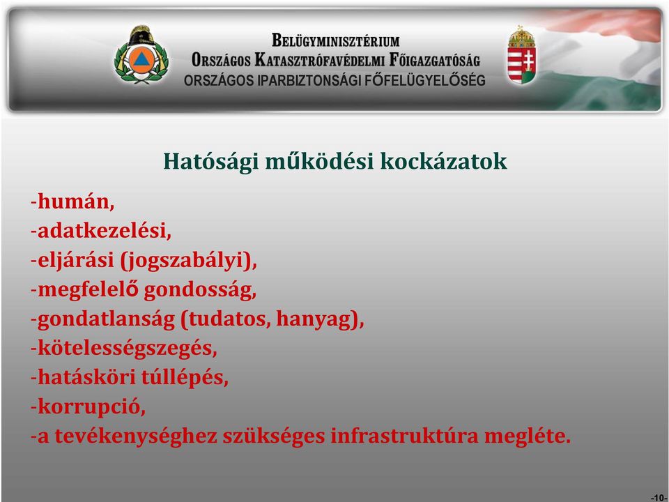 -gondatlanság (tudatos, hanyag), -kötelességszegés,