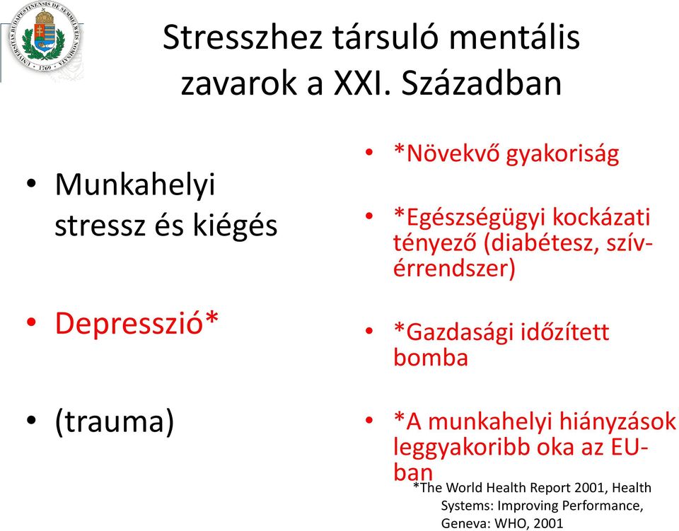 *Egészségügyi kockázati tényező (diabétesz, szív érrendszer) *Gazdasági időzített bomba