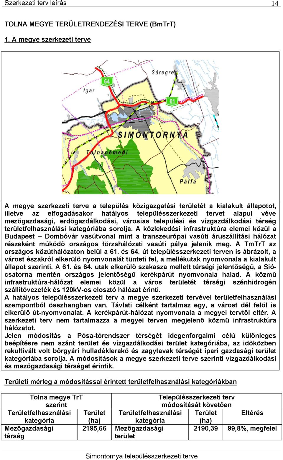 erdõgazdálkodási, városias települési és vízgazdálkodási térség területfelhasználási kategóriába sorolja.