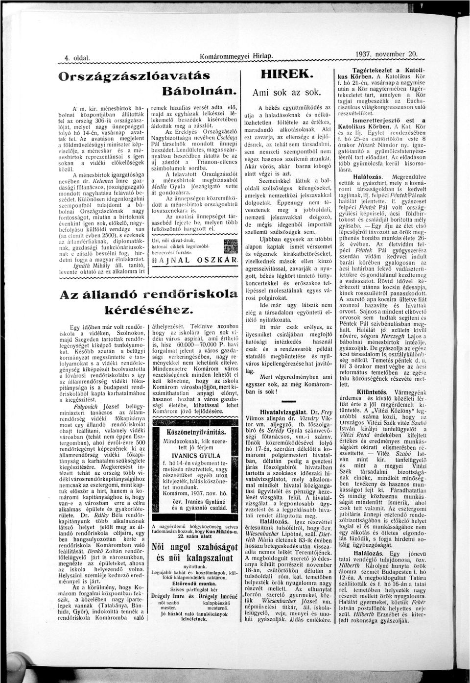 ó, lv ó l l hf v l ő, j yhá ll l llő b íb álá áló. E l y Oááló N y b á vb Cly Pál álö üp b. Lül, á yláú bb b uj áló -ll bólu áb. f l v Oááló b bíáából Ml G y u l j ó á ó v á á. üp ö ű ö ö b á h ü lv.