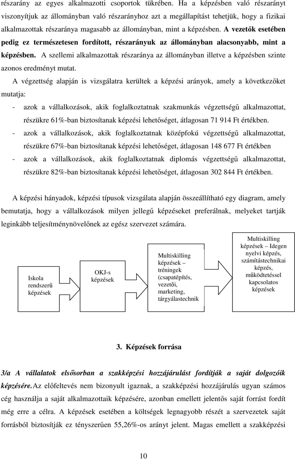 A vezetık esetében pedig ez természetesen fordított, részarányuk az állományban alacsonyabb, mint a képzésben.