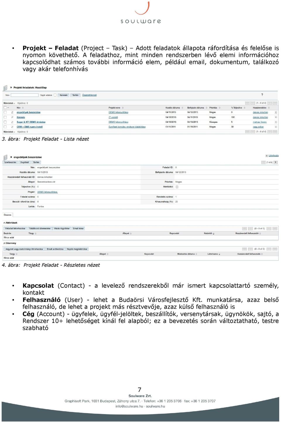 ábra: Projekt Feladat - Lista nézet 4.