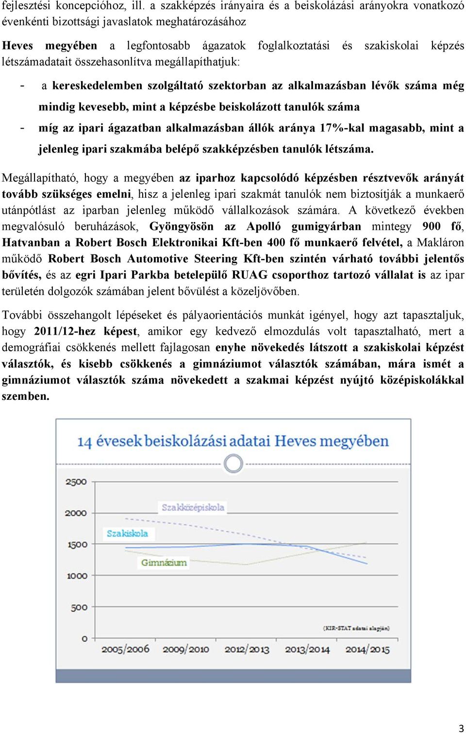 létszámadatait összehasonlítva megállapíthatjuk: - a kereskedelemben szolgáltató szektorban az alkalmazásban lévők száma még mindig kevesebb, mint a képzésbe beiskolázott tanulók száma - míg az ipari