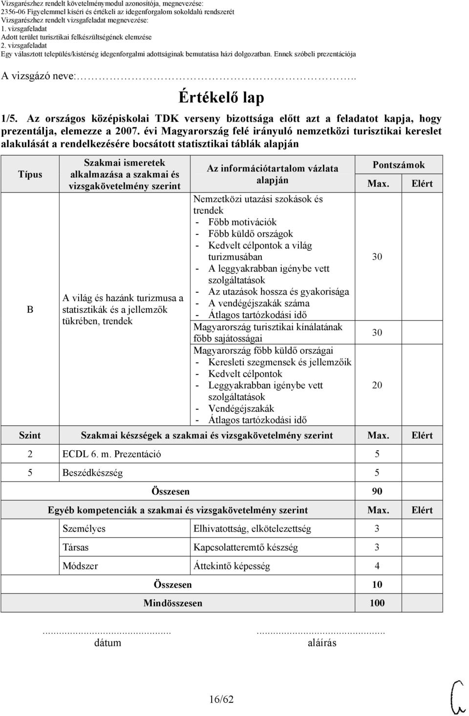 információtartalom vázlata Nemzetközi utazási szokások és trendek - Főbb motivációk - Főbb küldő országok - Kedvelt célpontok a világ turizmusában - A leggyakrabban igénybe vett szolgáltatások - Az