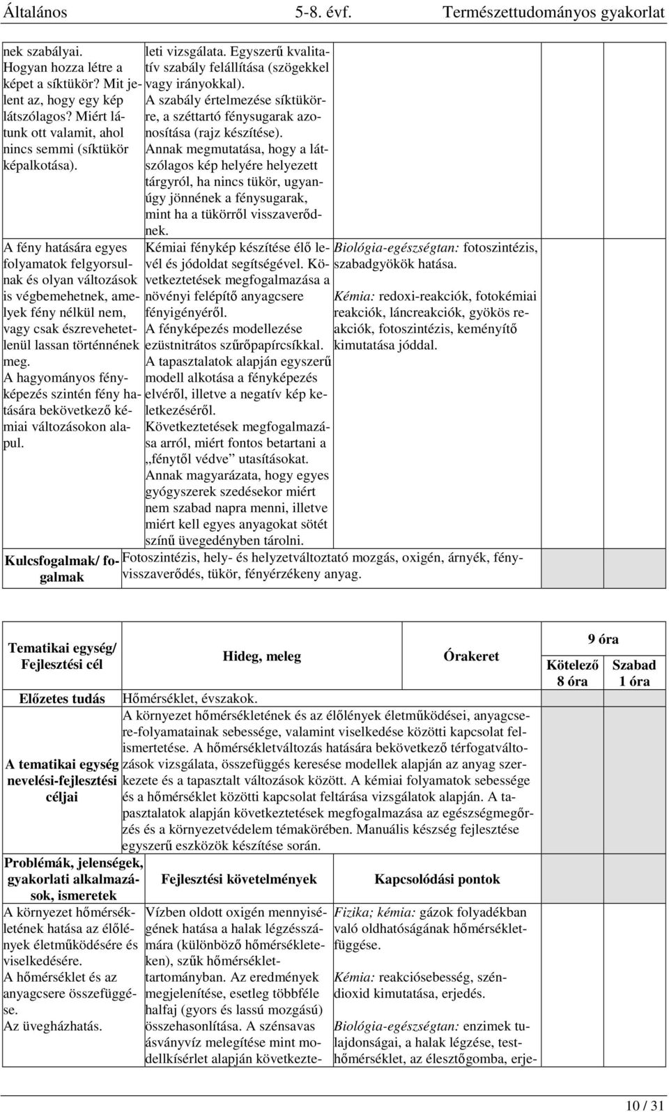 A hagyományos fényképezés szintén fény hatására bekövetkező kémiai változásokon alapul. Kulcsfogalmak/ fogalmak leti vizsgálata. Egyszerű kvalitatív szabály felállítása (szögekkel vagy irányokkal).