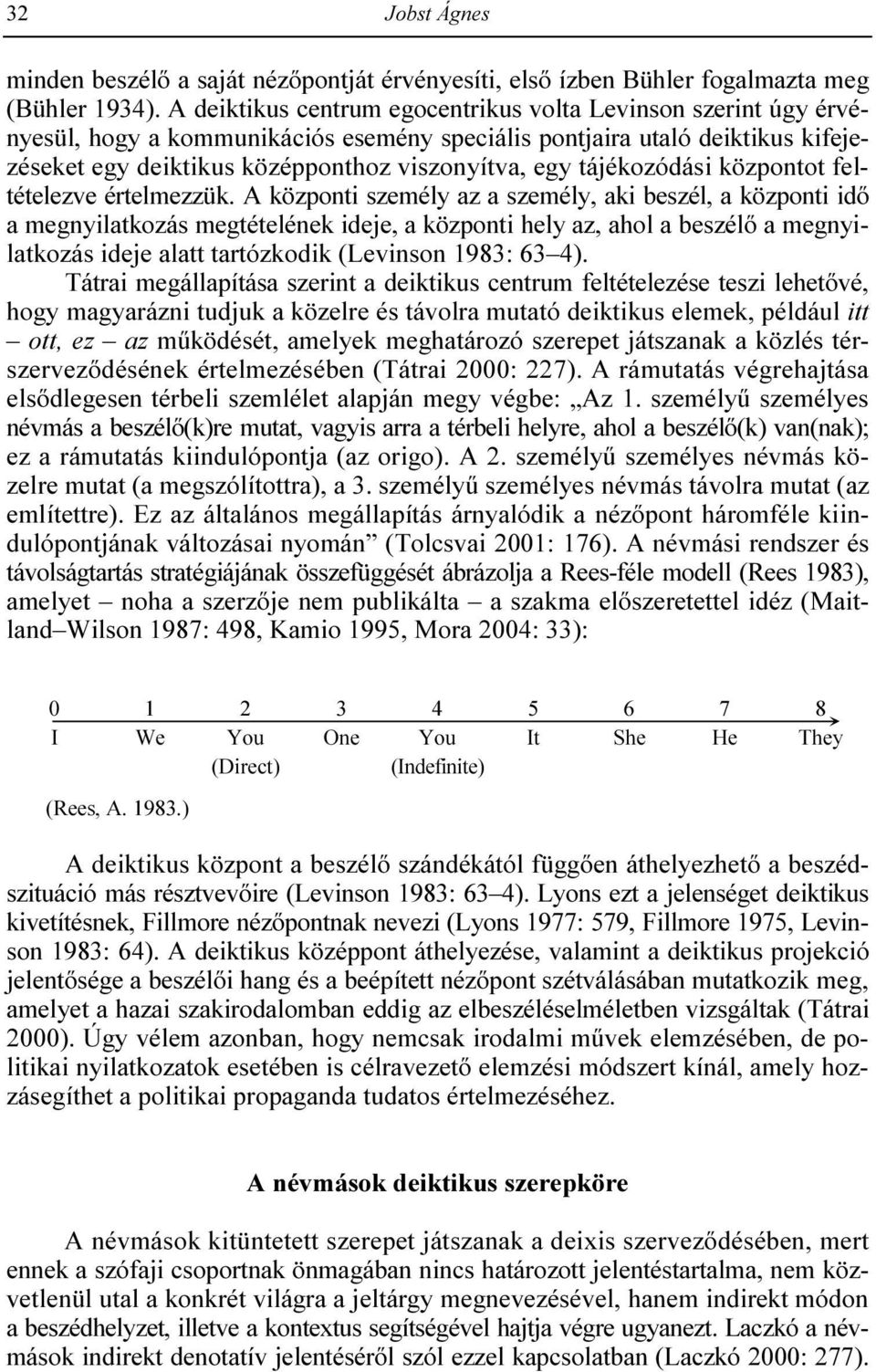 tájékozódási központot feltételezve értelmezzük.