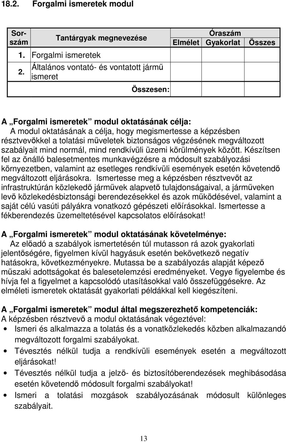 résztvevőkkel a tolatási műveletek biztonságos végzésének megváltozott szabályait mind normál, mind rendkívüli üzemi körülmények között.