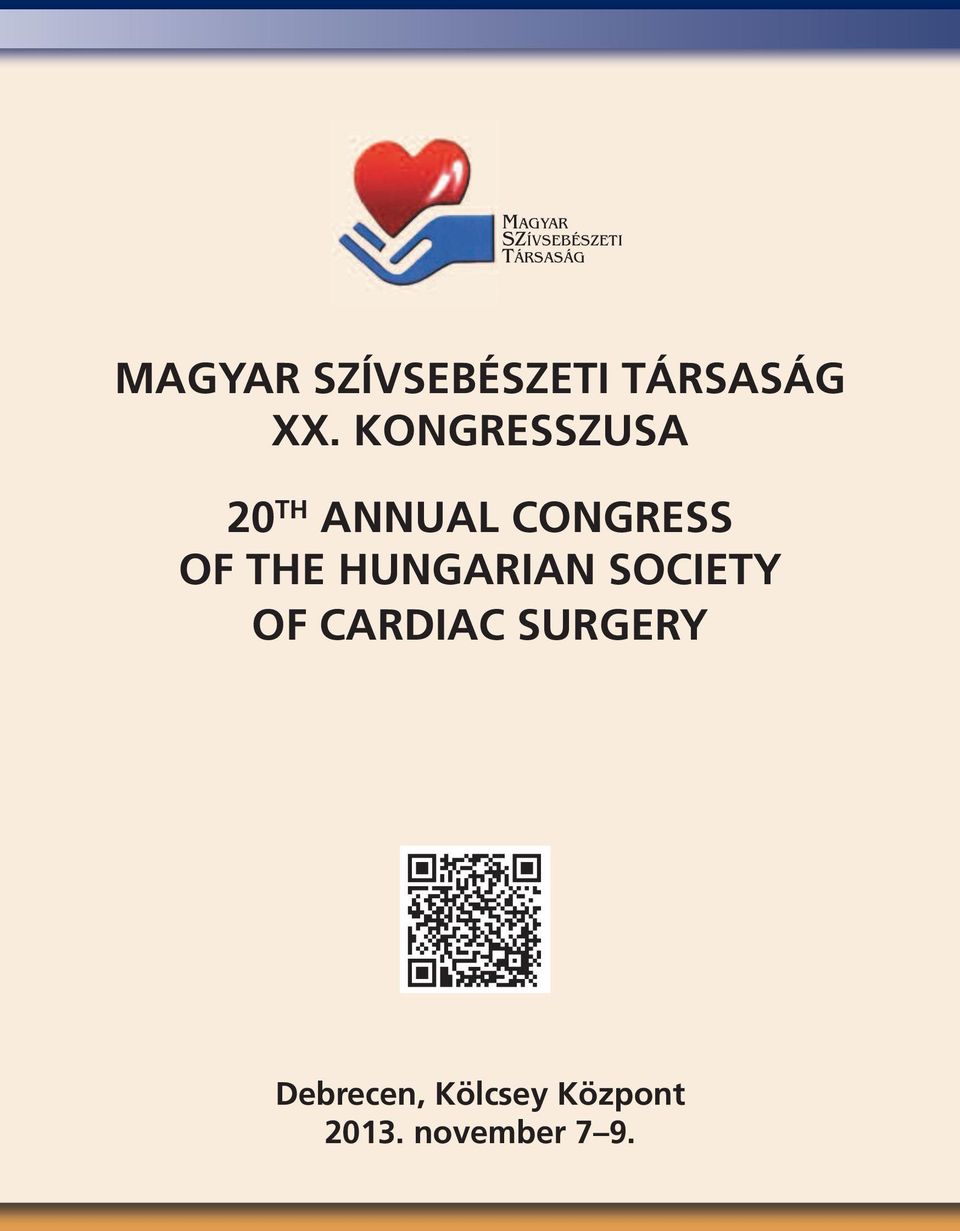 KONGRESSZUSA 20 TH ANNUAL CONGRESS OF THE