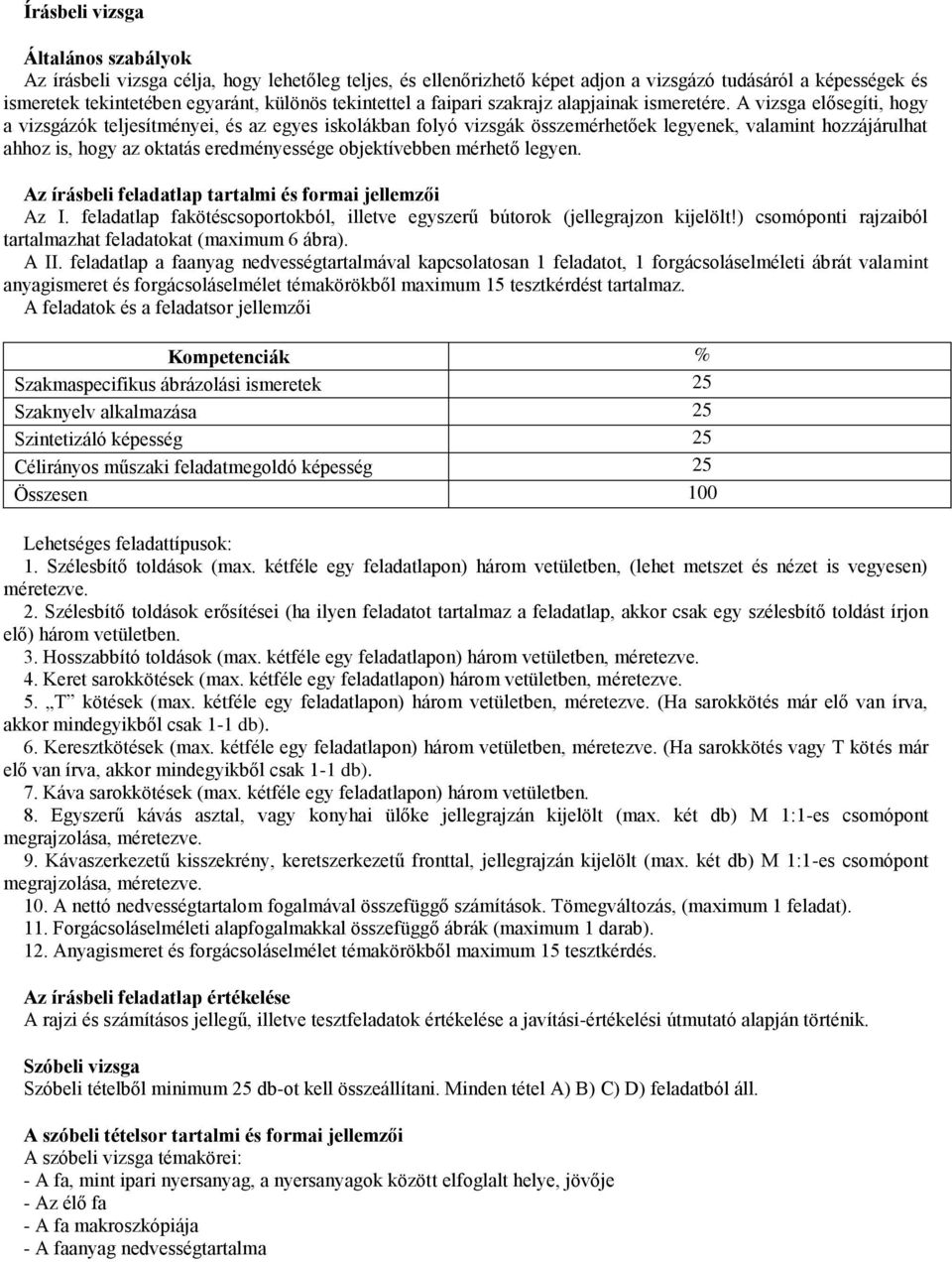 A vizsga elősegíti, hogy a vizsgázók teljesítményei, és az egyes iskolákban folyó vizsgák összemérhetőek legyenek, valamint hozzájárulhat ahhoz is, hogy az oktatás eredményessége objektívebben