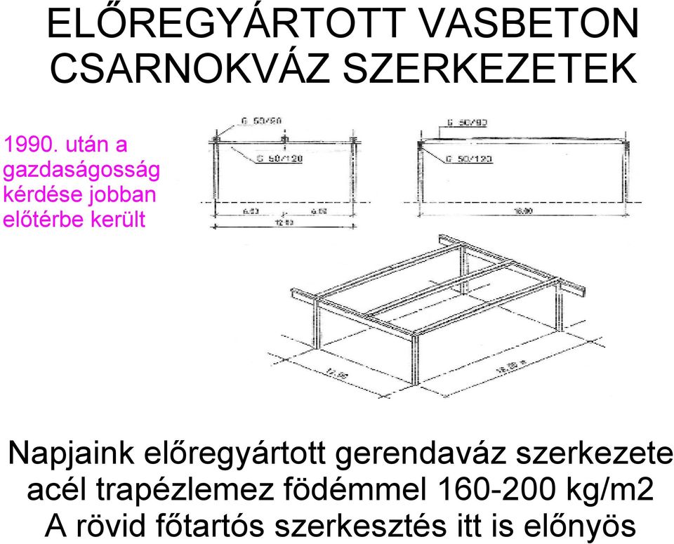 ElÅregyÃrtott vasbeton csarnokvÃz szerkezetek. dr. kakasy lászló ...