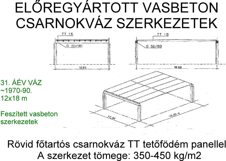 ElÅregyÃrtott vasbeton csarnokvÃz szerkezetek. dr. kakasy lászló ...
