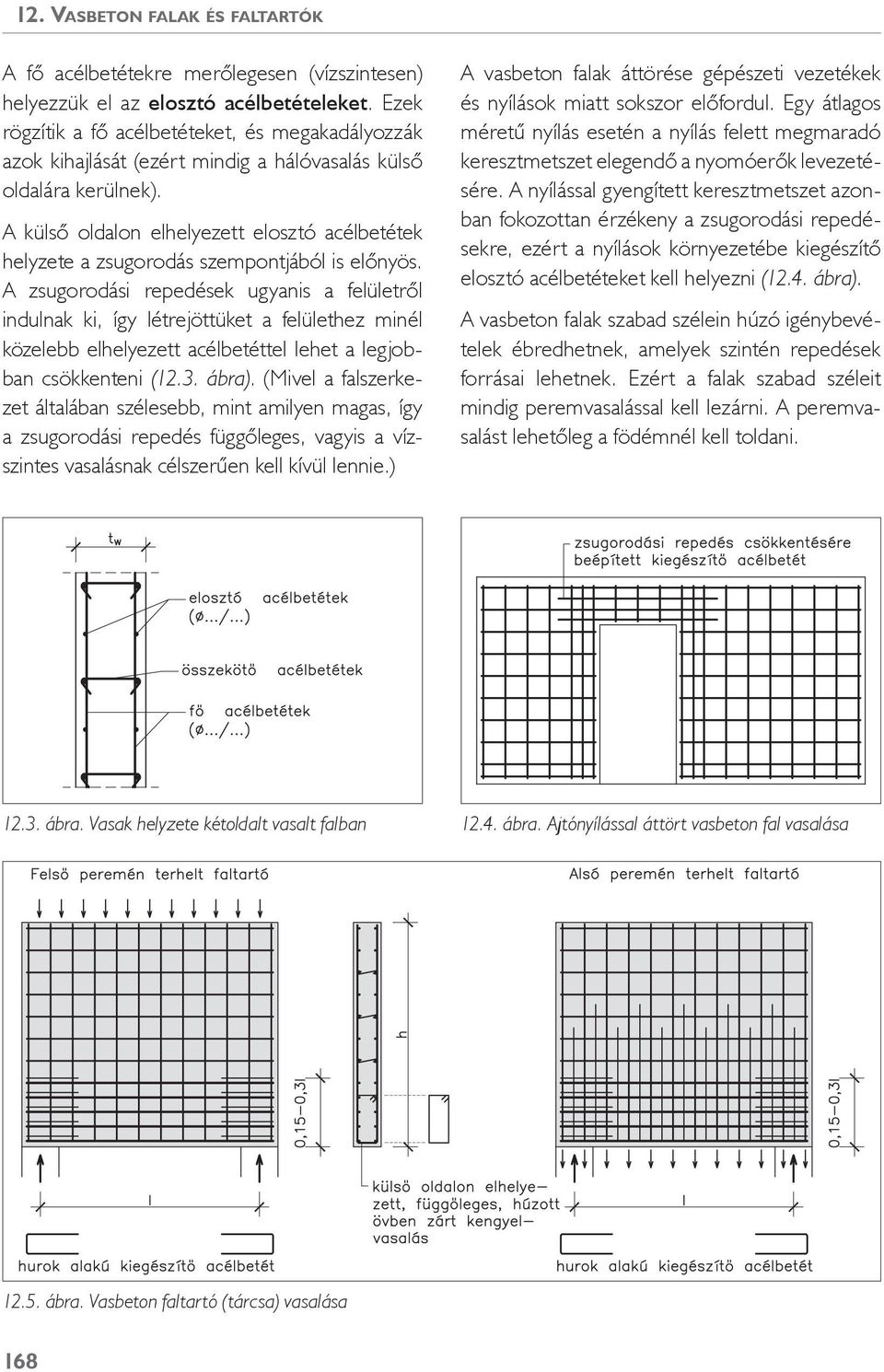 A külő oldalon elhelyezett eloztó aélbetétek helyzete a zugorodá zempontjából i előnyö.