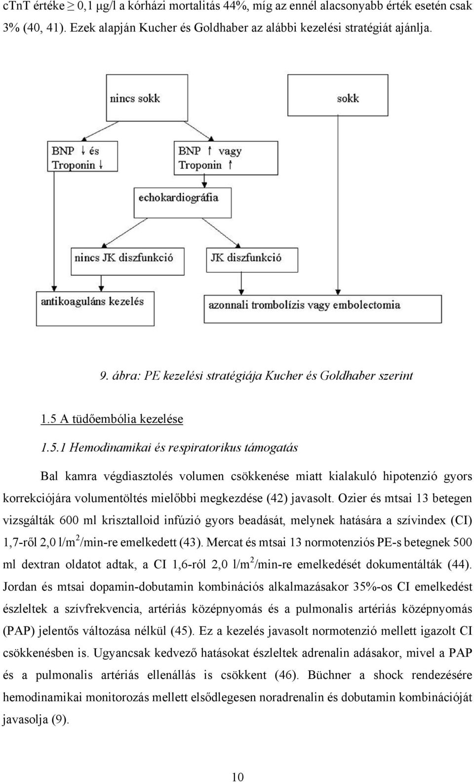 A tüdőembólia kezelése 1.5.