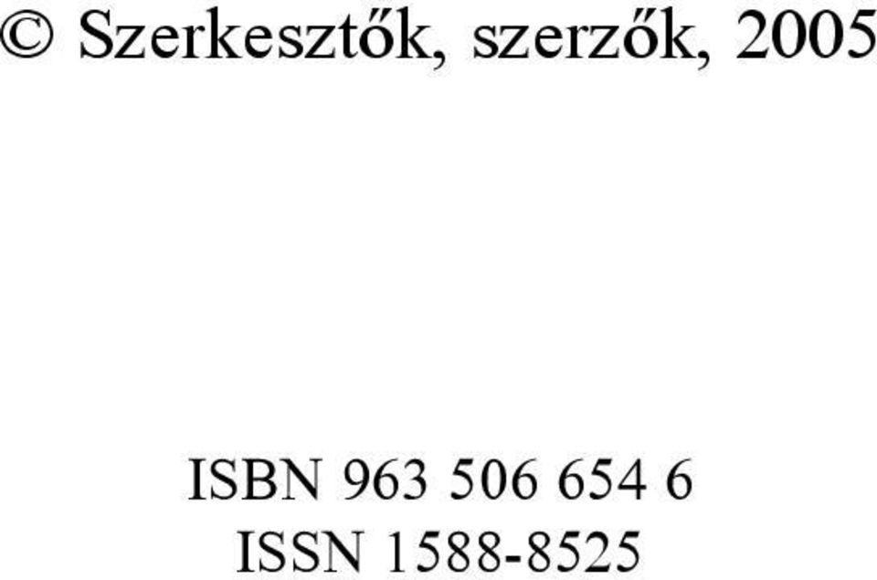 ISBN 963 506