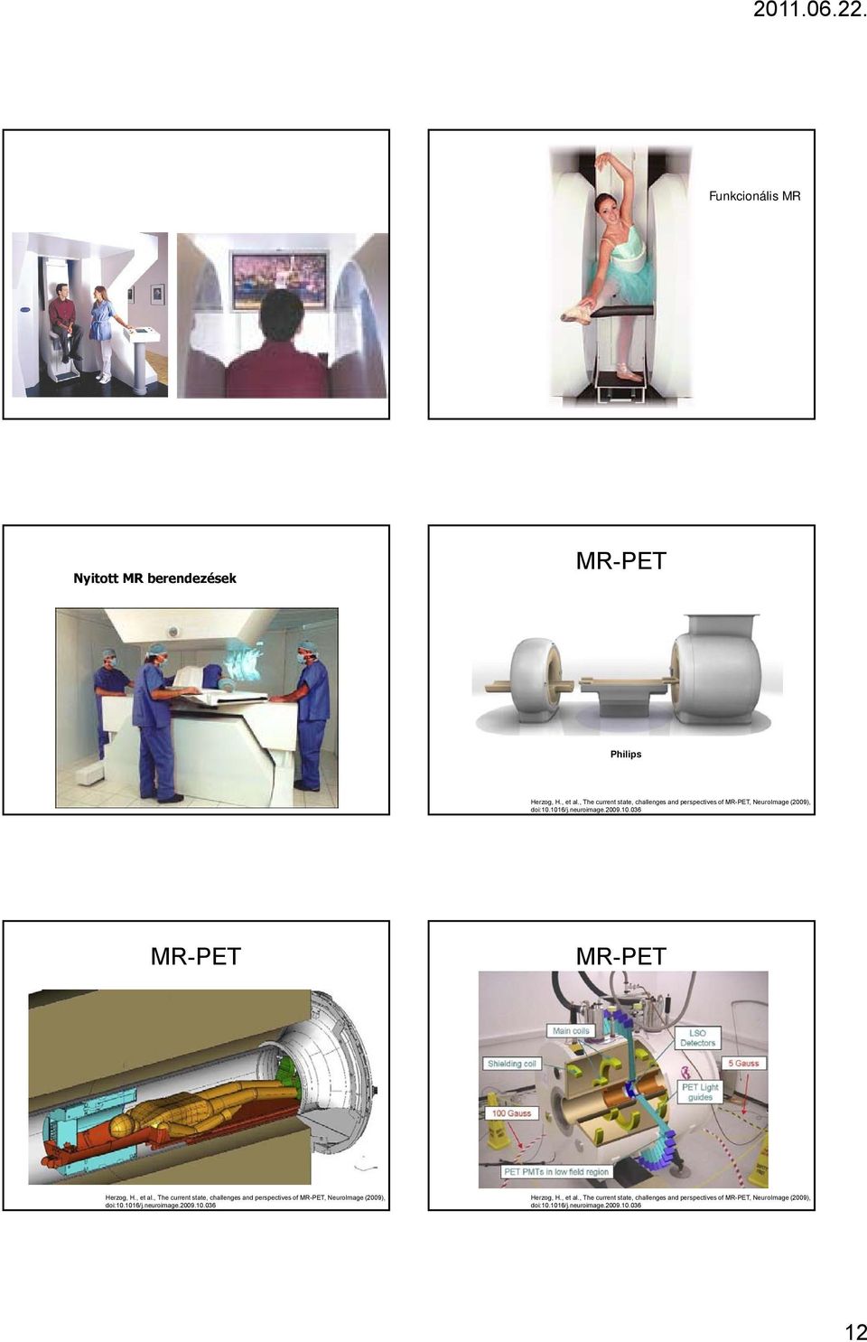 , et al., The current state, challenges and perspectives of MR-PET, NeuroImage (2009), doi:10.1016/j.neuroimage.2009.10.036 Herzog, H.