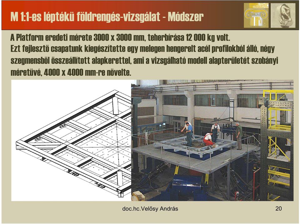 Ezt fejlesztö csapatunk kiegészítette egy melegen hengerelt acél profilokból álló, négy