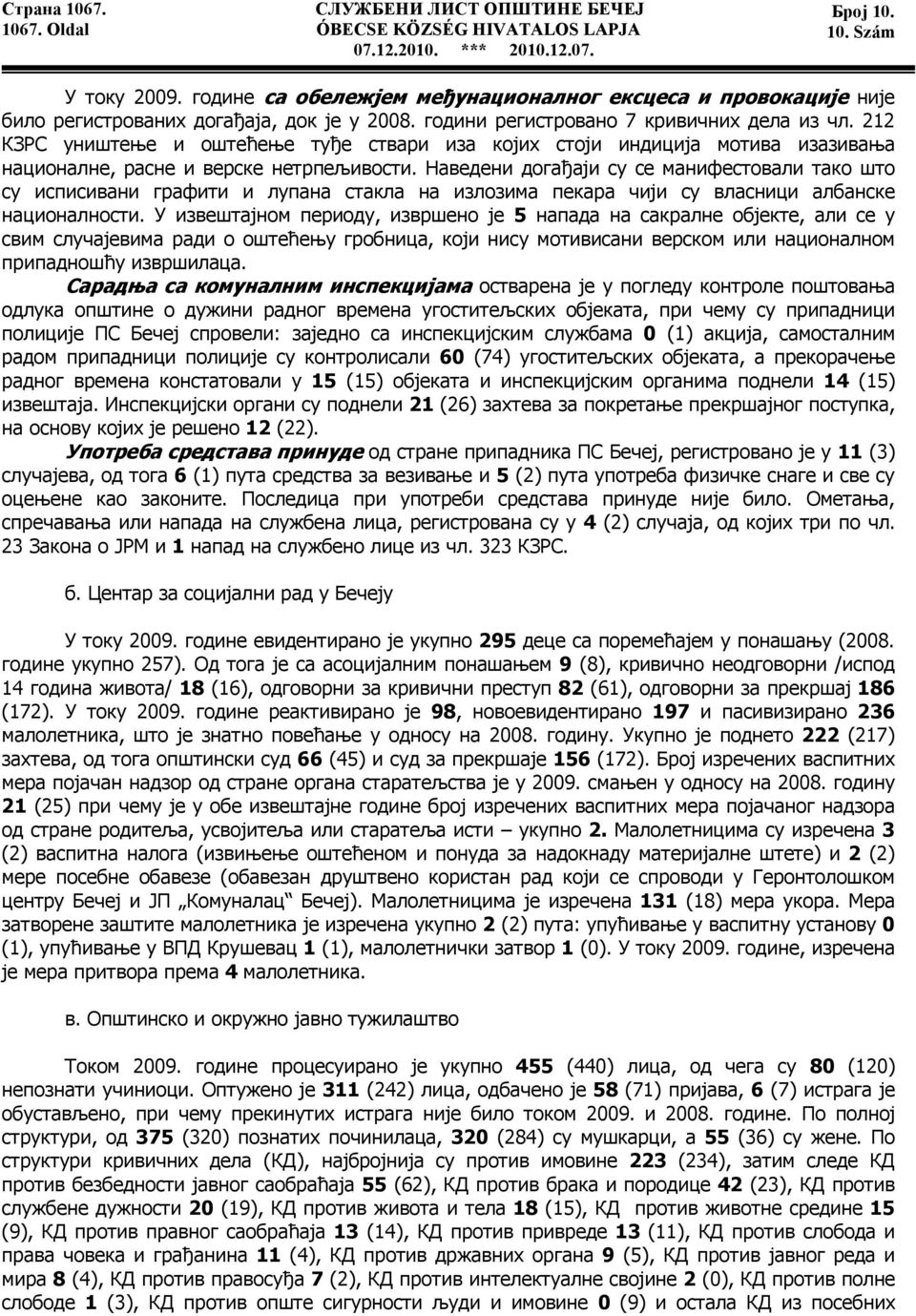 Наведени догађаји су се манифестовали тако што су исписивани графити и лупана стакла на излозима пекара чији су власници албанске националности.