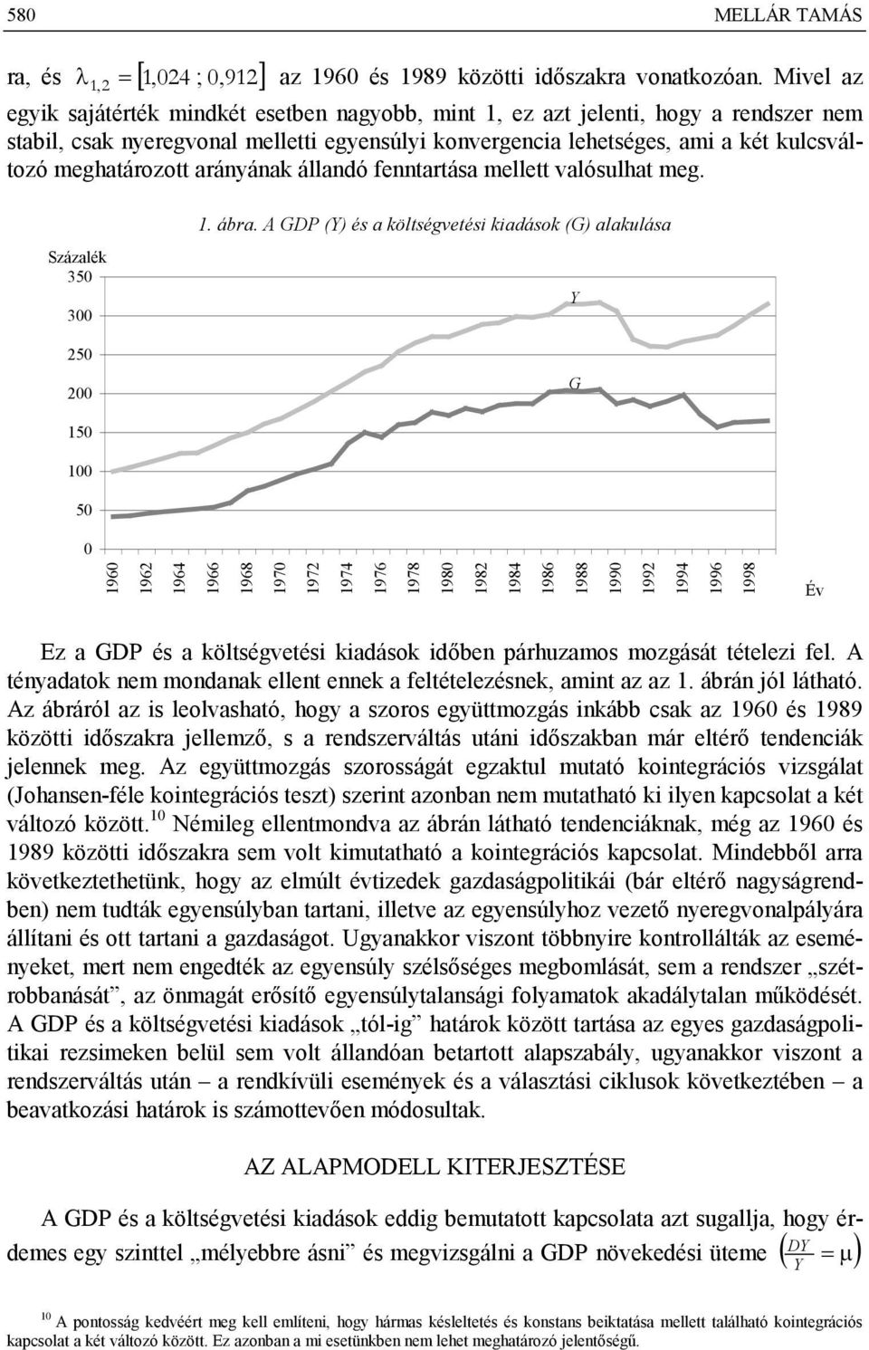 arányának állandó fennarása melle valósulha meg. 1. ábra.