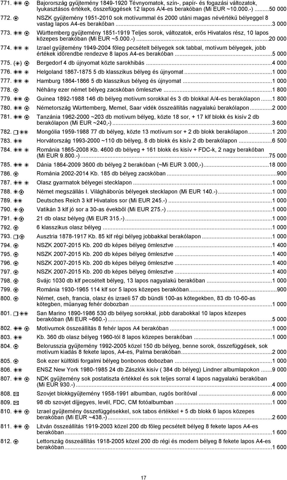 Württemberg gyűjtemény 1851-1919 Teljes sorok, változatok, erős Hivatalos rész, 10 lapos közepes berakóban (Mi EUR ~5.000.-)...20 000 774.