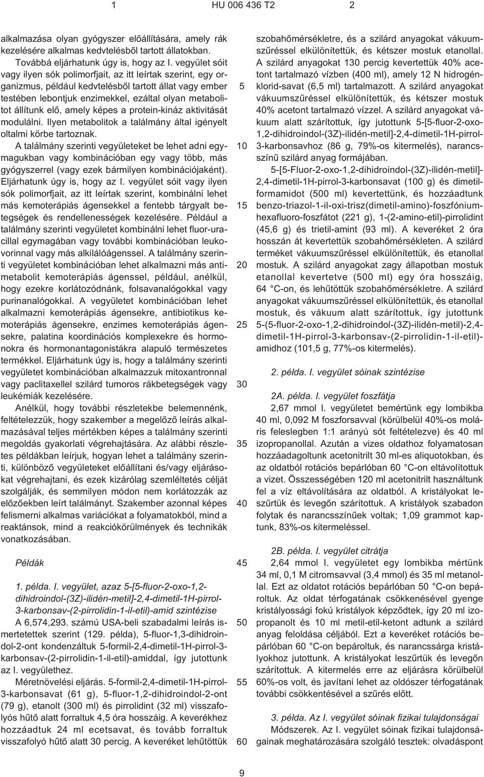 amely képes a protein-kináz aktivitását modulálni. Ilyen metabolitok a találmány által igényelt oltalmi körbe tartoznak.