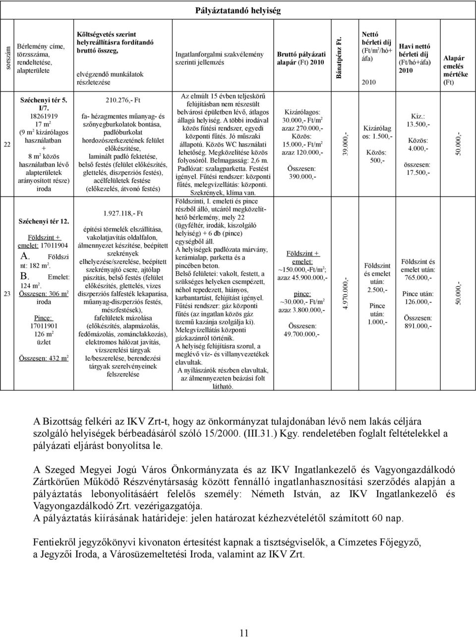 276,- Ft fa- hézagmentes műanyag- és szőnyegburkolatok bontása, padlóburkolat hordozószerkezetének felület előkészítése, laminált padló fektetése, acélfelületek festése (előkezelés, átvonó festés) 1.