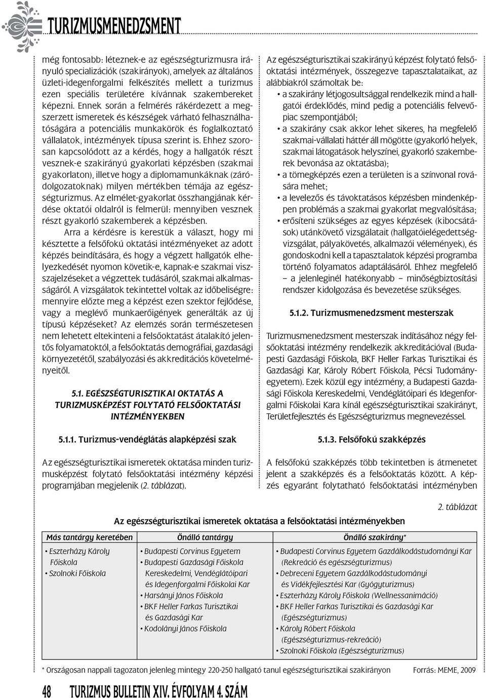 Ennek során a felmérés rákérdezett a megszerzett ismeretek és készségek várható felhasználhatóságára a potenciális munkakörök és foglalkoztató vállalatok, intézmények típusa szerint is.
