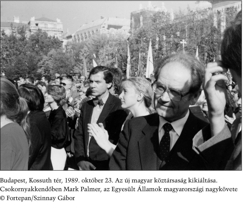 Csokornyakkendőben Mark Palmer, az Egyesült