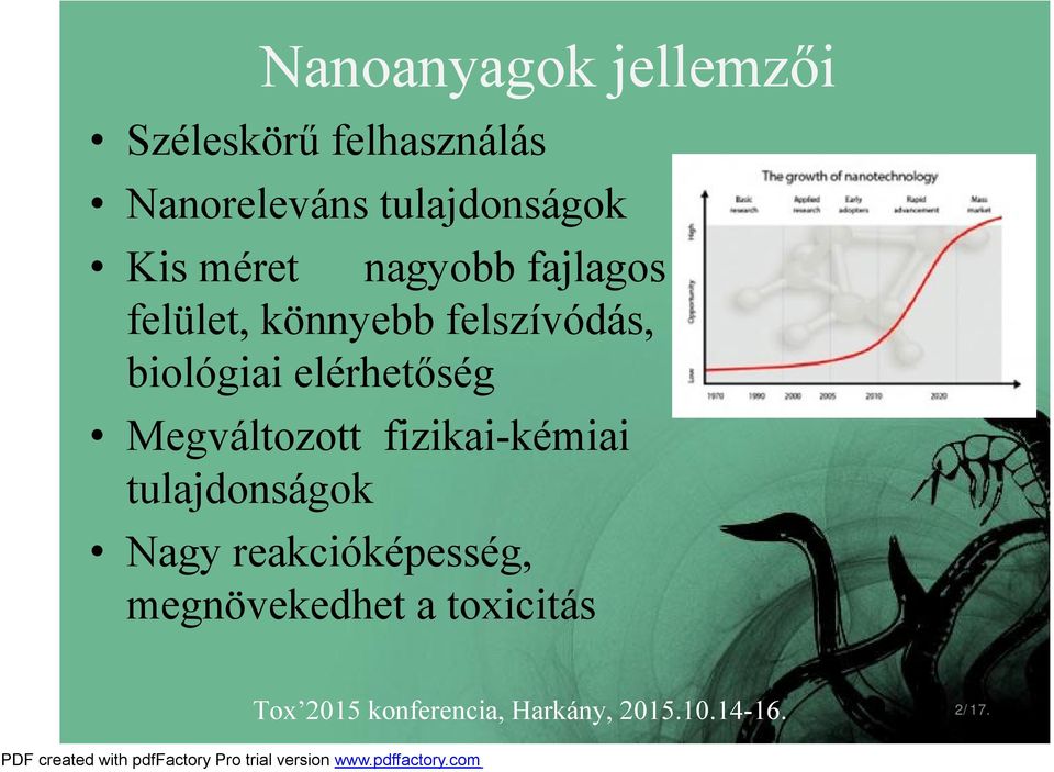 elérhetőség Megváltozott fizikai-kémiai tulajdonságok Nagy