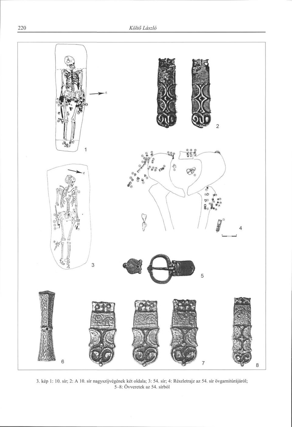 sír nagy szíj végének két oldala; 3: 54.