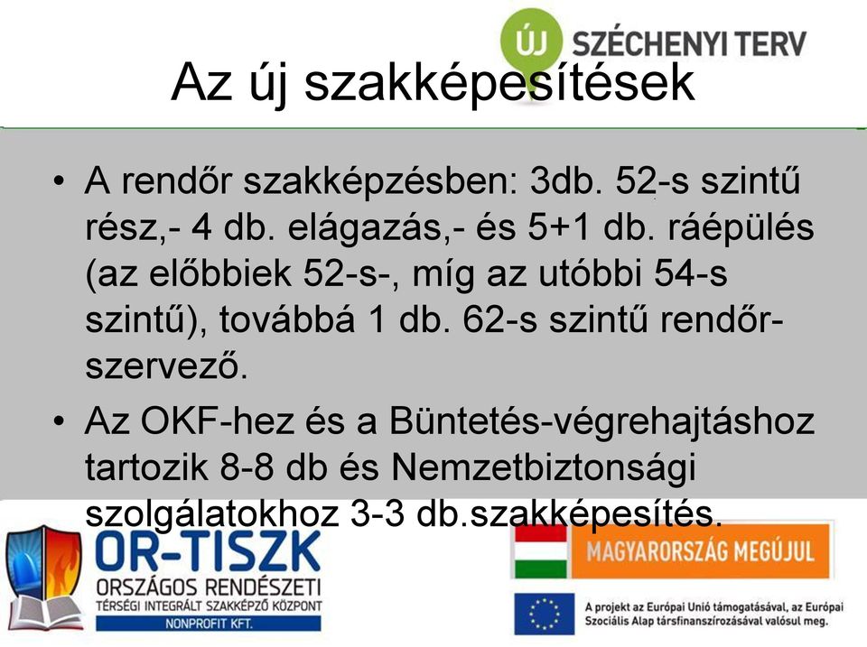 ráépülés (az előbbiek 52-s-, míg az utóbbi 54-s szintű), továbbá 1 db.