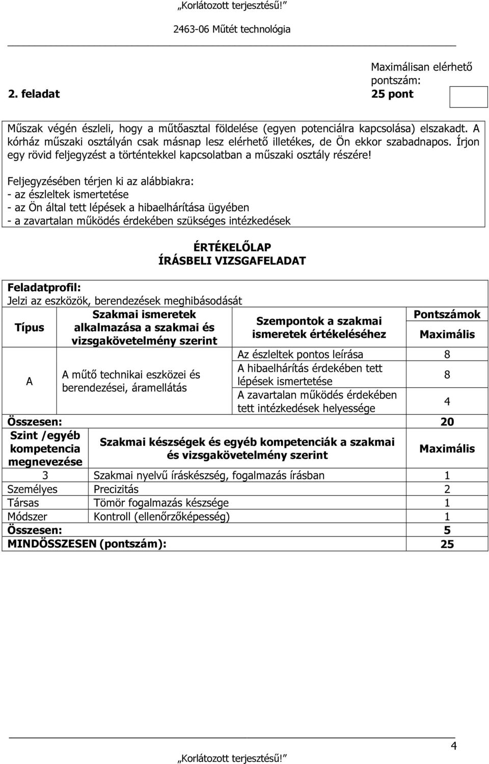 Feljegyzésében térjen ki az alábbiakra: - az észleltek ismertetése - az Ön által tett lépések a hibaelhárítása ügyében - a zavartalan működés érdekében szükséges intézkedések Jelzi az eszközök,