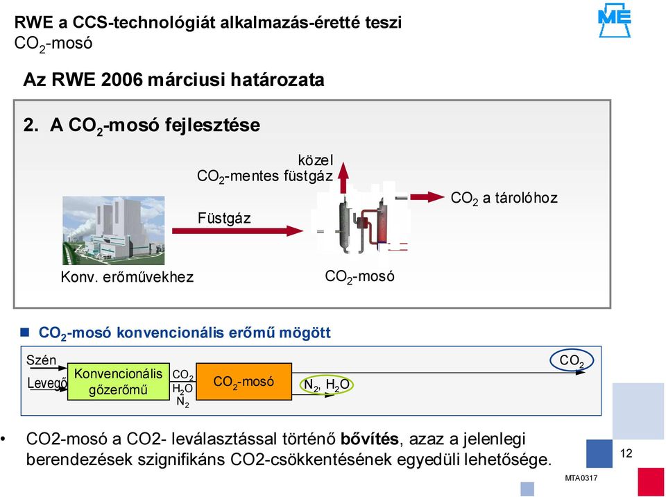 erőművekhez -mosó -mosó konvencionális erőmű mögött Szén Levegő Konvencionális gőzerőmű H 2 O N 2