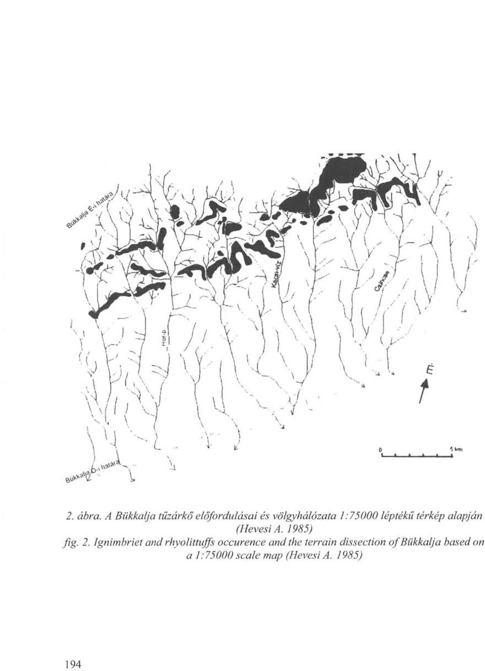 léptékű térkép alapján (Hevesi A. 1985) fig. 2.