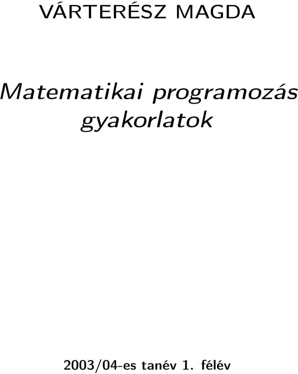 programozás