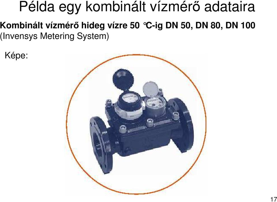 vízre 50 C-ig DN 50, DN 80, DN