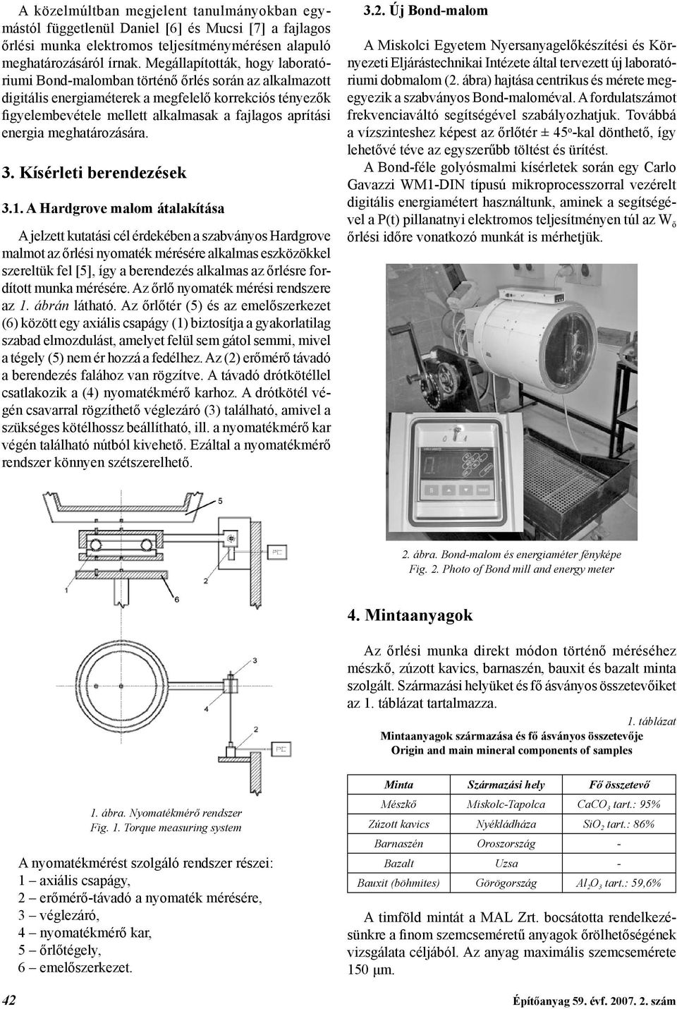 energia meghatározására. 3. Kísérleti berendezések 3.1.