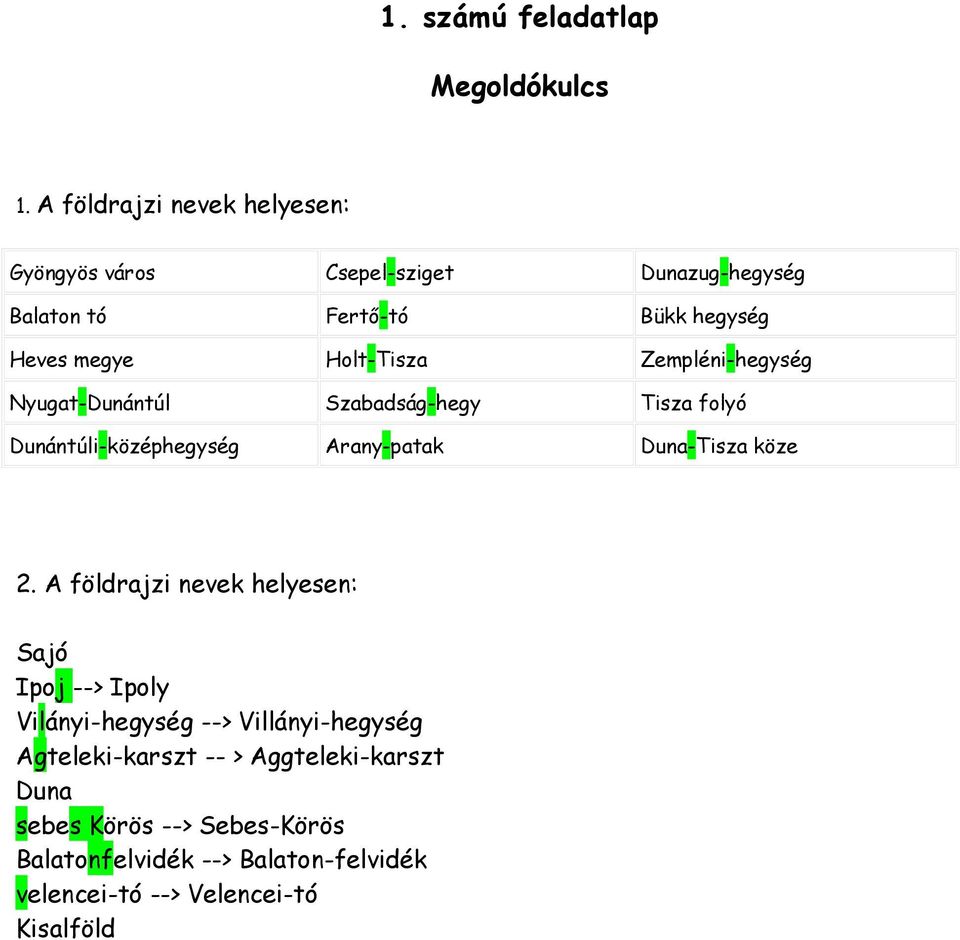 Zempléni-hegység Nyugat-Dunántúl Szabadság-hegy isza folyó Dunántúli-középhegység rany-patak -isza köze 2.