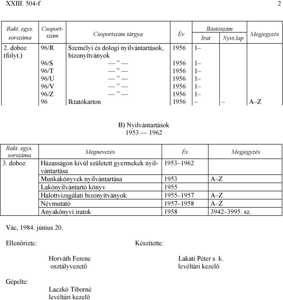 Nyilvántartások 1953 1962 3.