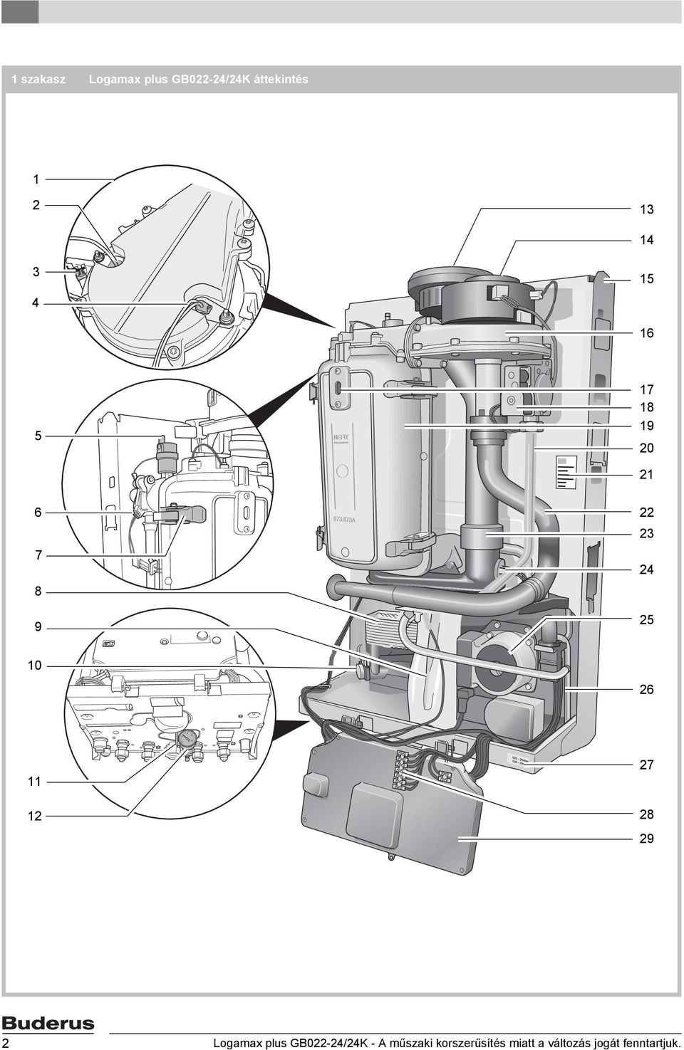 27 28 29 2 Logamax plus GB022-24/24K - A műszaki