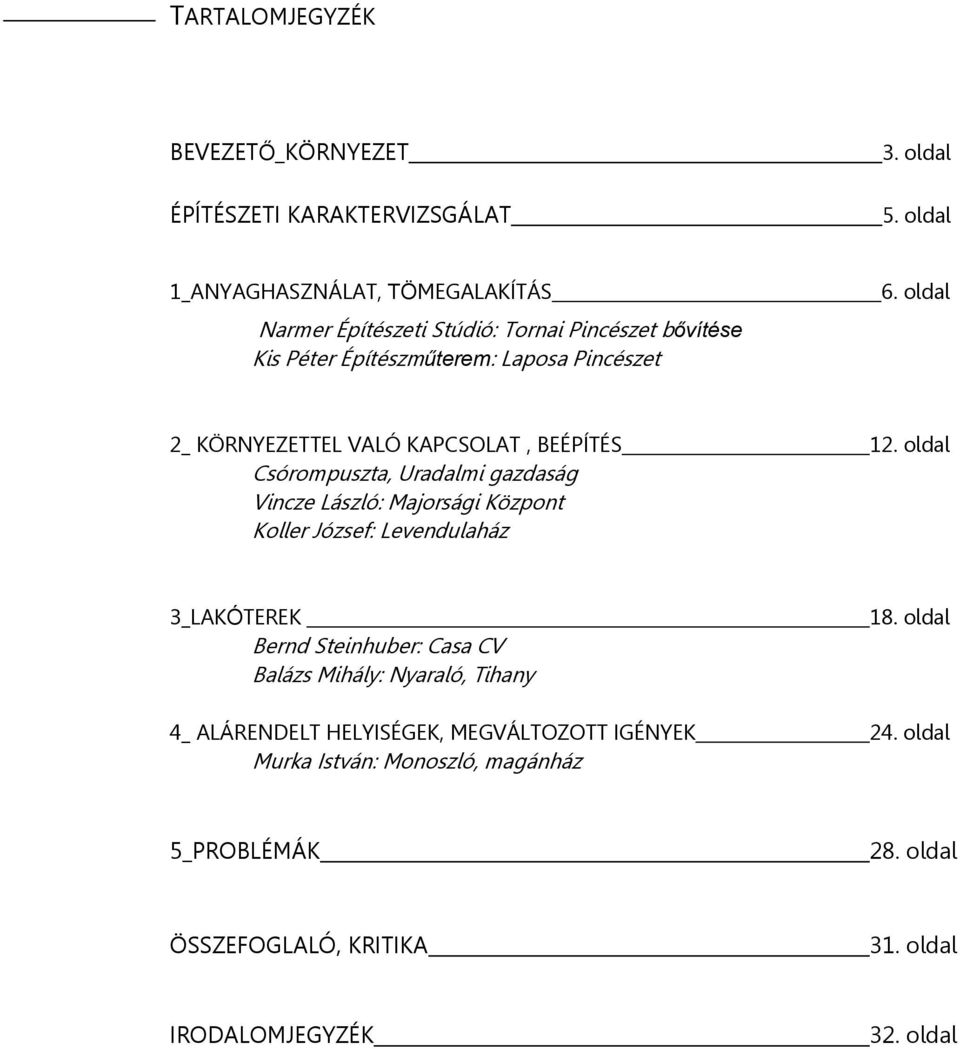 oldal 2_ KÖRNYEZETTEL VALÓ KAPCSOLAT, BEÉPÍTÉS 12.